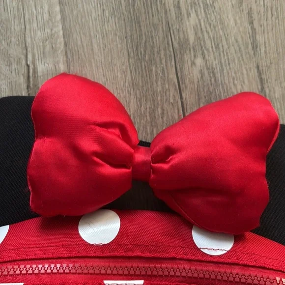 Disney Parks Minnie Mouse Red Polka Dot Backpack - Picture 3 of 7